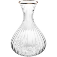 Decanter 1,5L de Cristal Ecológico com Fio de Ouro Optic 